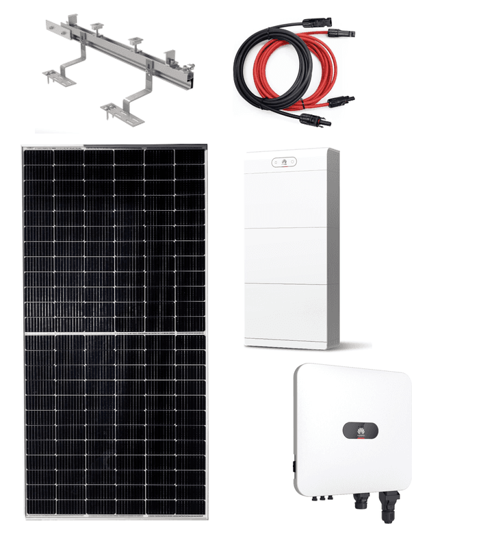 Hibridna solarna elektrana 5,31 kWp — invertor Huawei SUN2000-5K-MAP0 / paneli Astronergy ASTRO N5 590 W + baterija LUNA2000 5 kWh