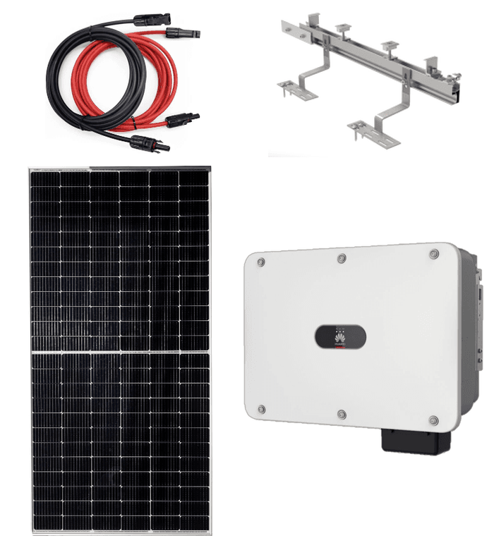 Poslovna solarna elektrana 15 kW (15,34 kWp) — invertor Huawei SUN2000-15KTL-M2 / paneli Astronergy ASTRO N5 590 W