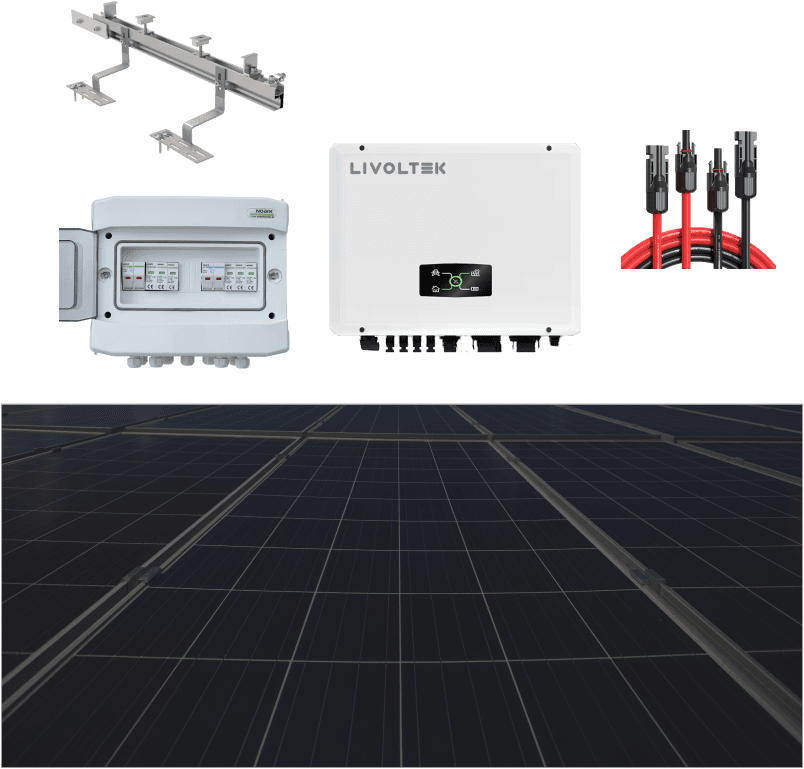 Solarna elektrana inverter LIVOLTEK/ paneli DAH solar 6kW