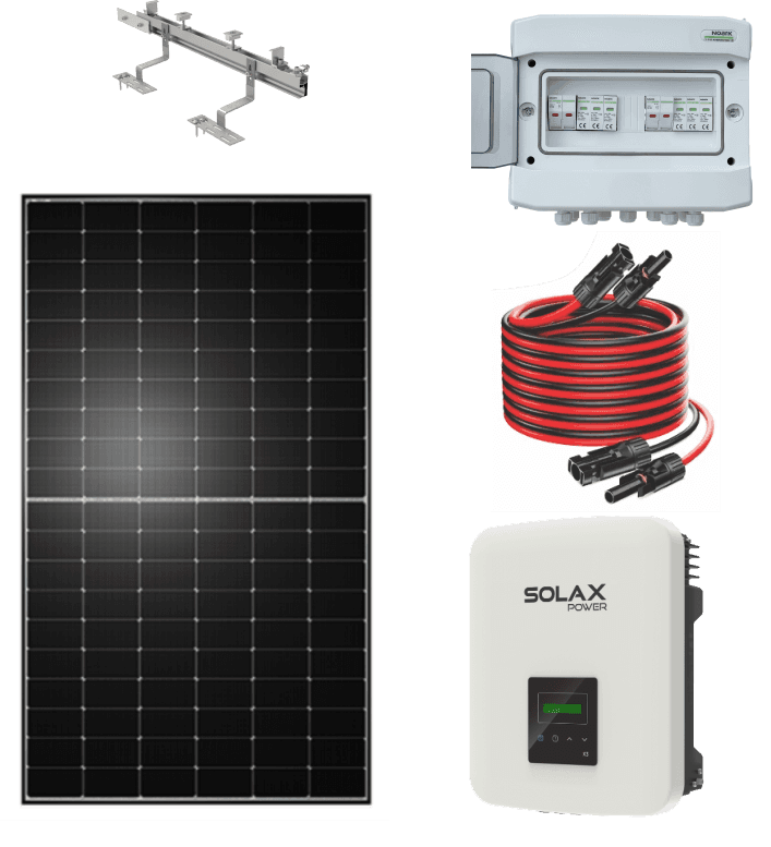 Solarna elektrana inverter SOLAX/ paneli DAH Solar 6kW