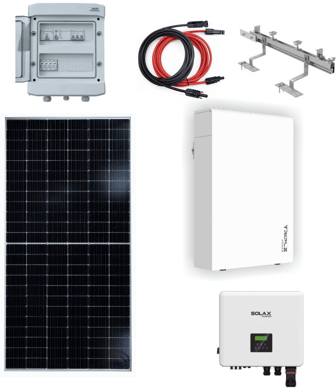 Solarna elektrana HIBRID SOLAX/ DAH Solax 6 kW (5.9 kW) 6 kWh baterije